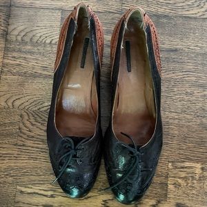 Leather shoes and from Anthropologie
